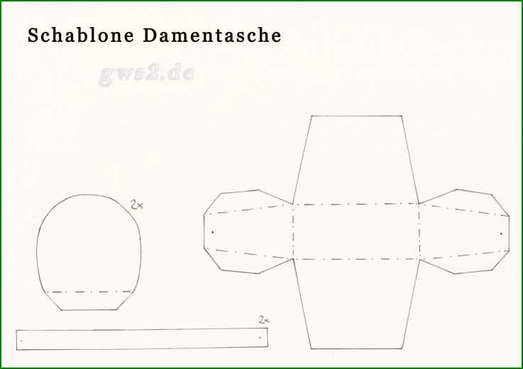 Süße Papierhandtasche Als Dekoration Teil Der Papier Handtasche Basteln Vorlage