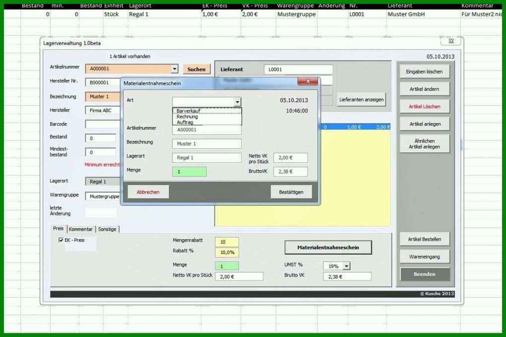 Überraschen Lagerverwaltung Excel Vorlage Gratis 1160x772