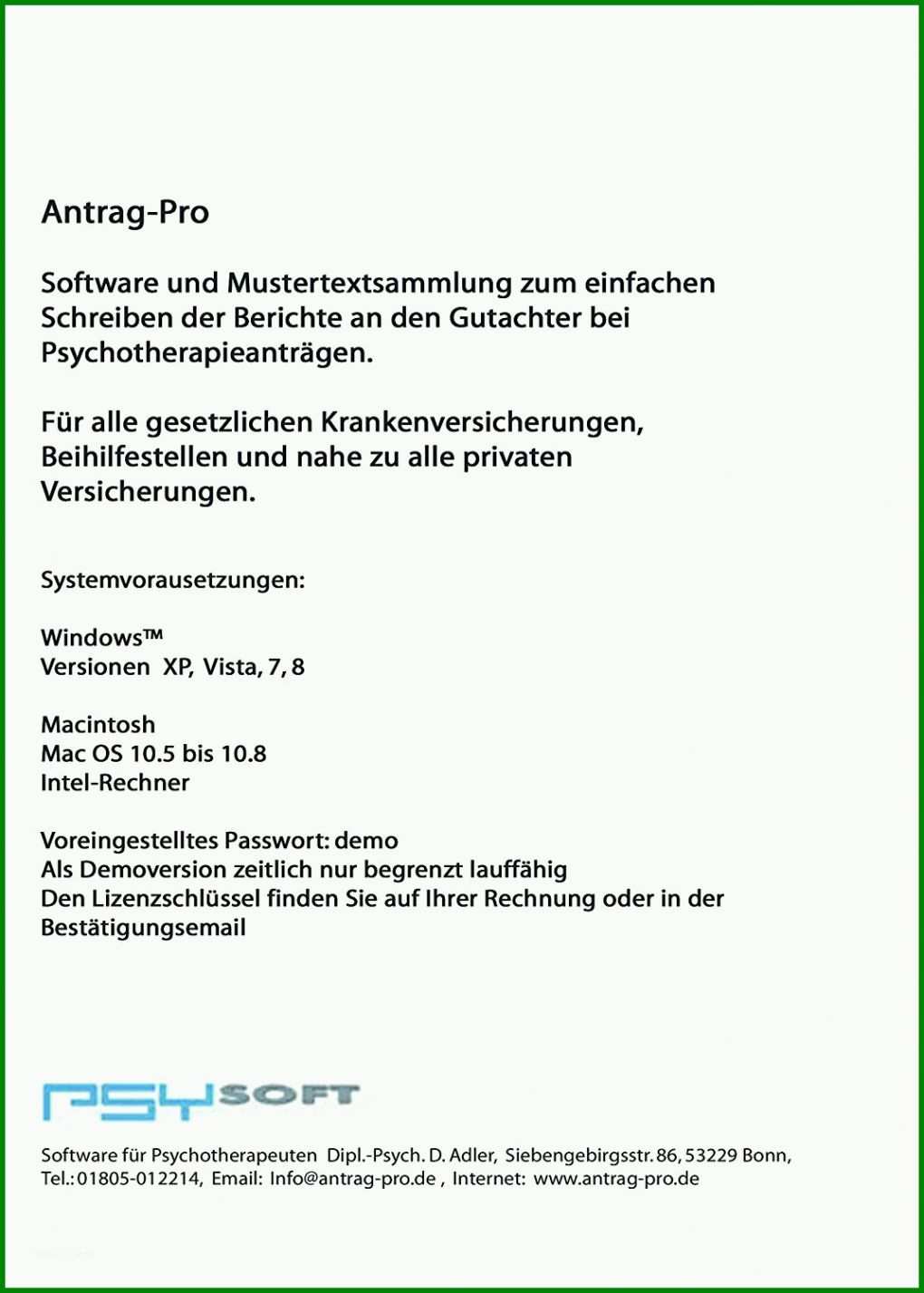 Unvergleichlich Rechnung Psychotherapie Vorlage 1072x1500