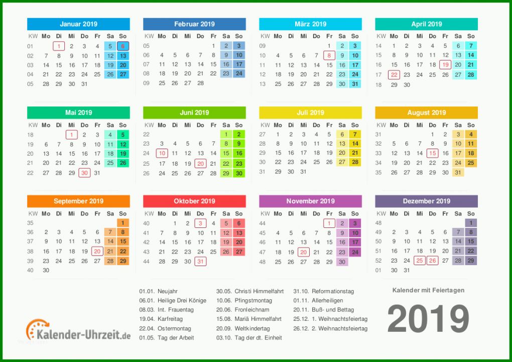 Ungewöhnlich Kalender 2019 Vorlage 1169x826