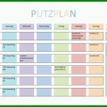 Atemberaubend Putzplan Vorlage Excel 790x559