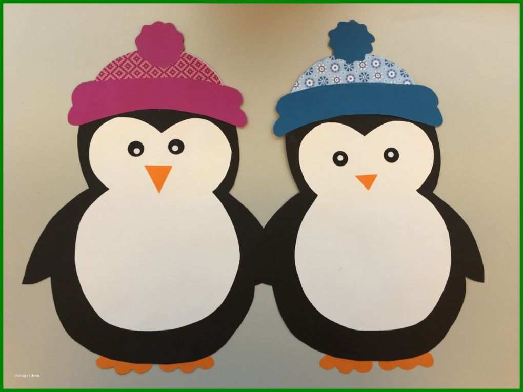 Klassenkunst Fensterdeko Pinguin &amp; Freebie Teil Der Pinguine Basteln Vorlage