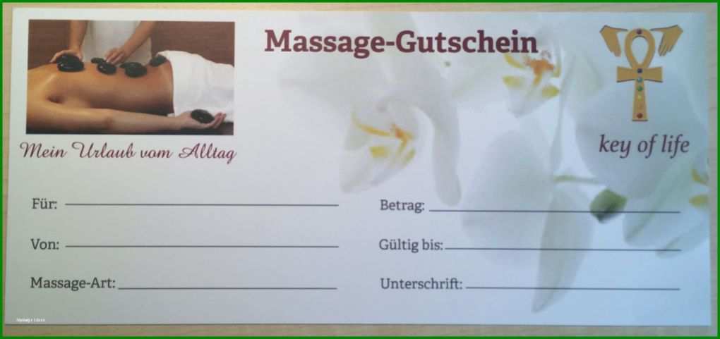 Bestbewertet Geschenkgutschein Massage Vorlage 1731x816