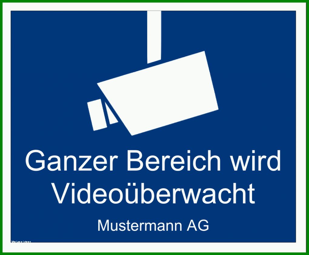 Auffällig Hinweis Videoüberwachung Dsgvo Vorlage 1085x894