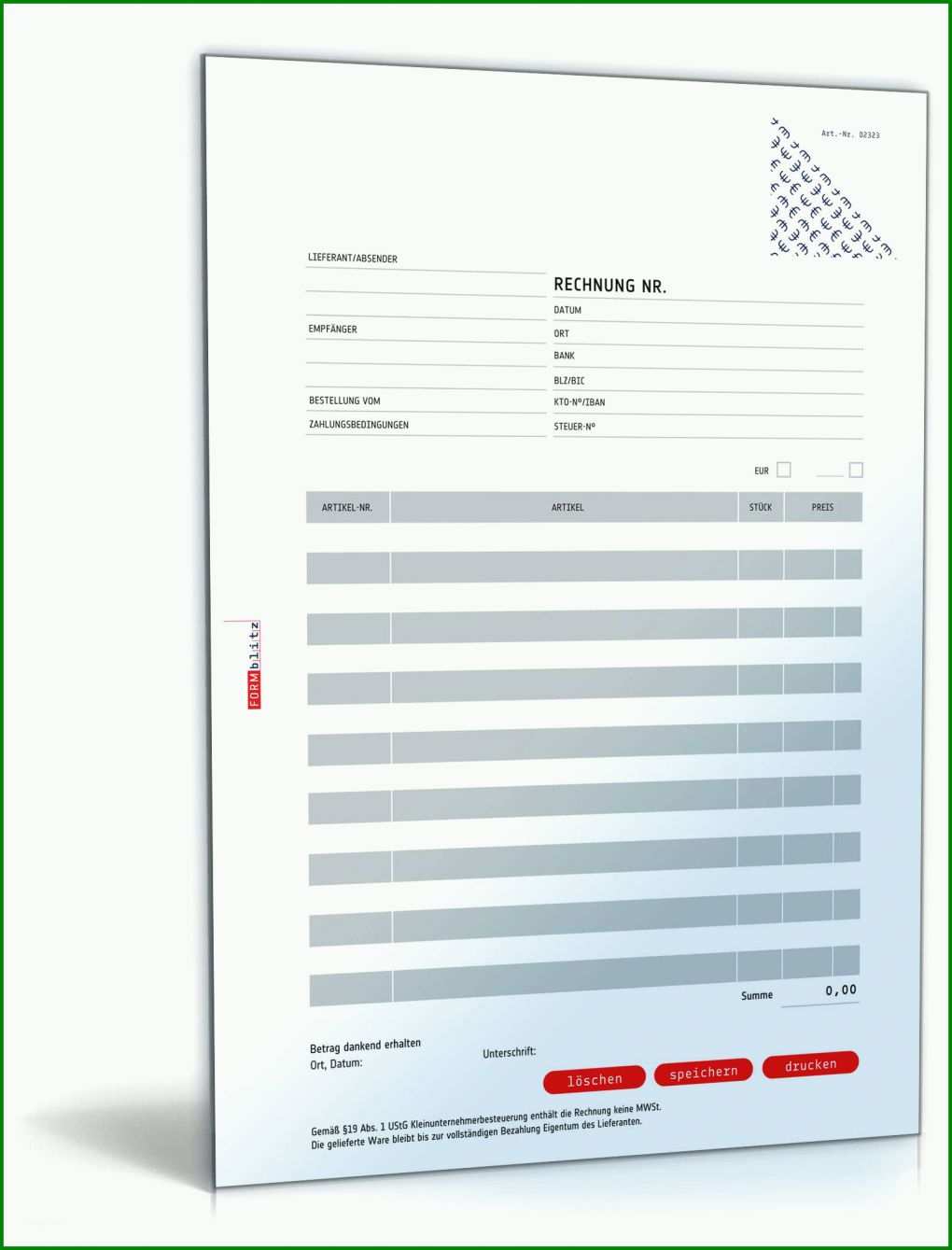 Tolle Rechnung Ohne Mwst Vorlage 1600x2100