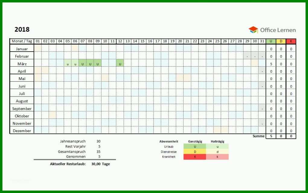 Einzahl Urlaubsplanung Vorlage 1126x707