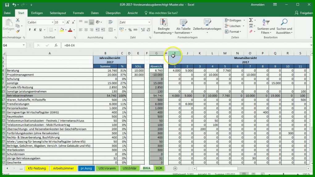 Empfohlen soll ist Vergleich Excel Vorlage 1280x720