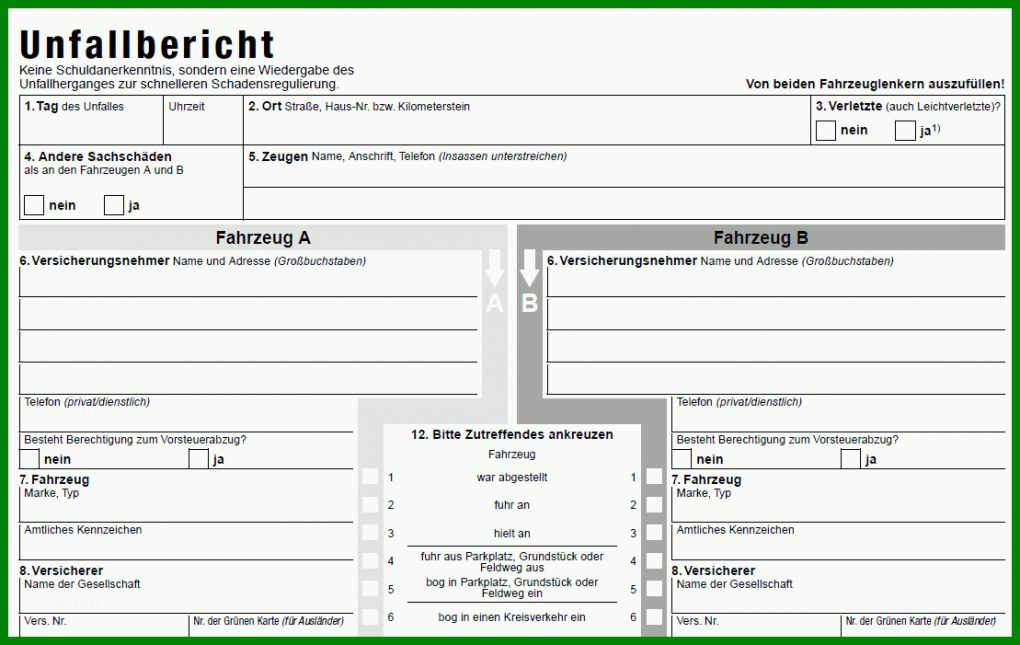 Hervorragen Unfallbericht Vorlage Pdf 1109x701