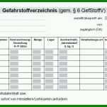 Perfekt Gefahrstoffkataster Vorlage 940x456