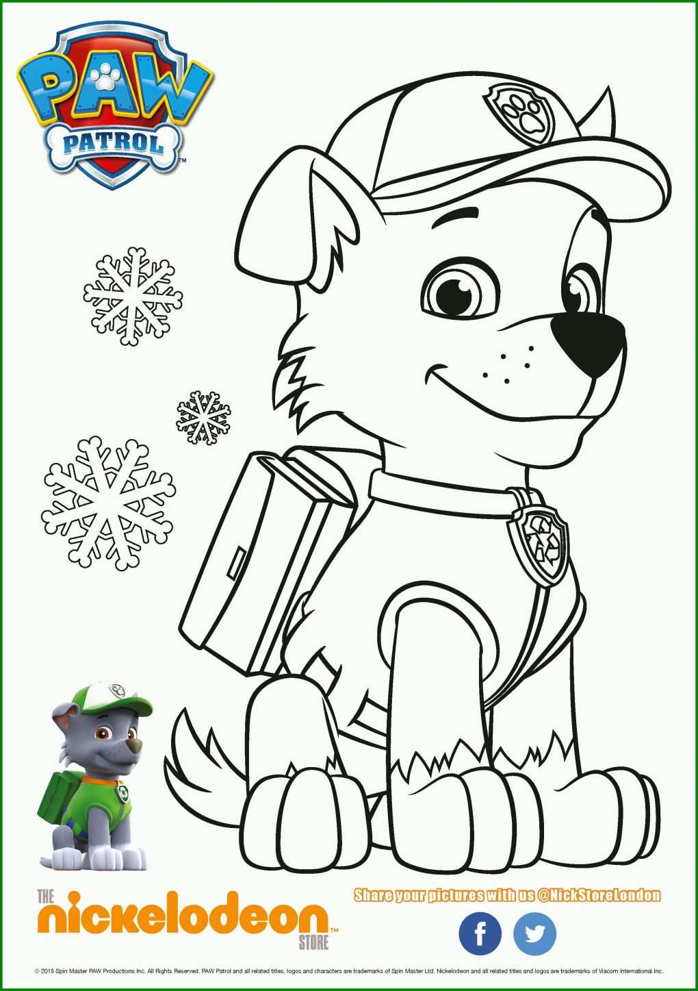 Singular Paw Patrol Vorlage 2489x3532