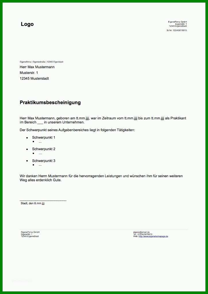 Hervorragen Praktikumsbescheinigung Pdf Vorlage 724x1022