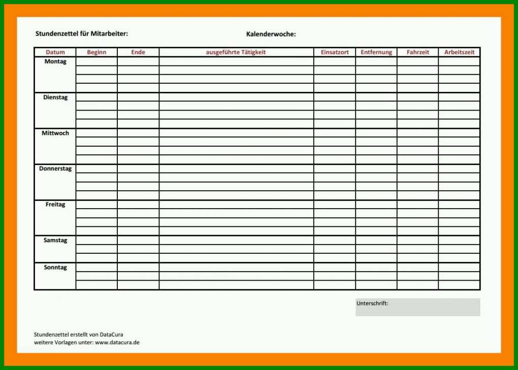 Original Rapportzettel Vorlage 1126x805