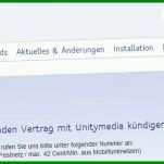 Einzigartig Unitymedia Kündigung sonderkündigungsrecht Umzug Vorlage 969x365