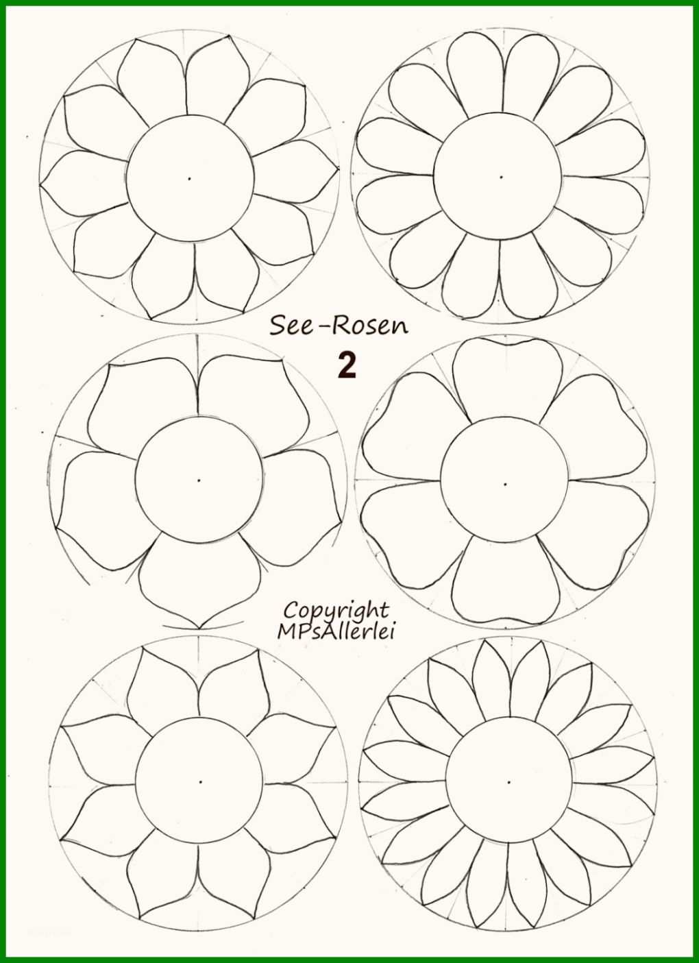 Mps Allerlei Ausdruckvorlage Seerosen 2 Teil Der Seerose Basteln Vorlage