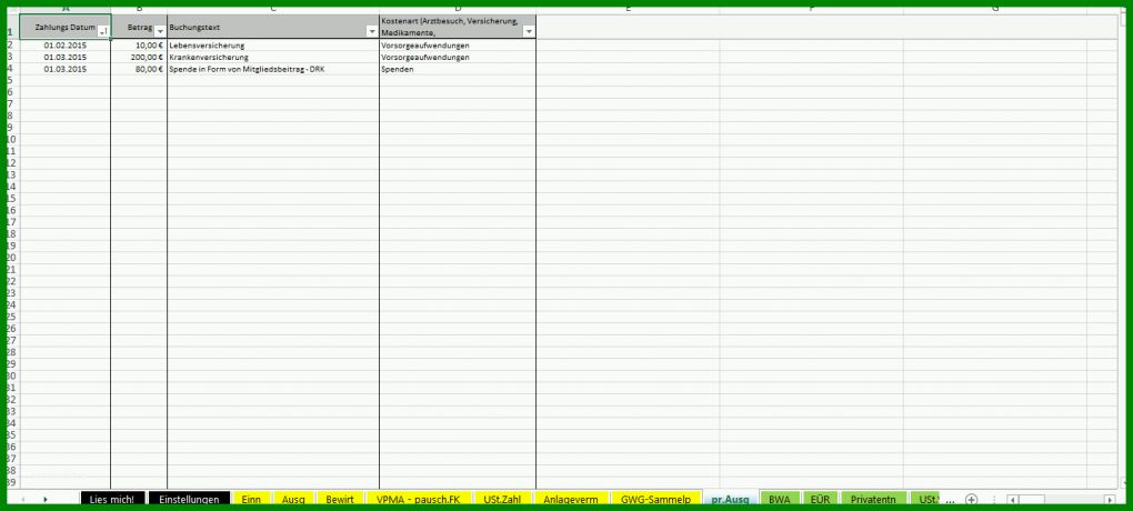 Erstaunlich Excel Vorlage Einnahmen Ausgaben 1438x648