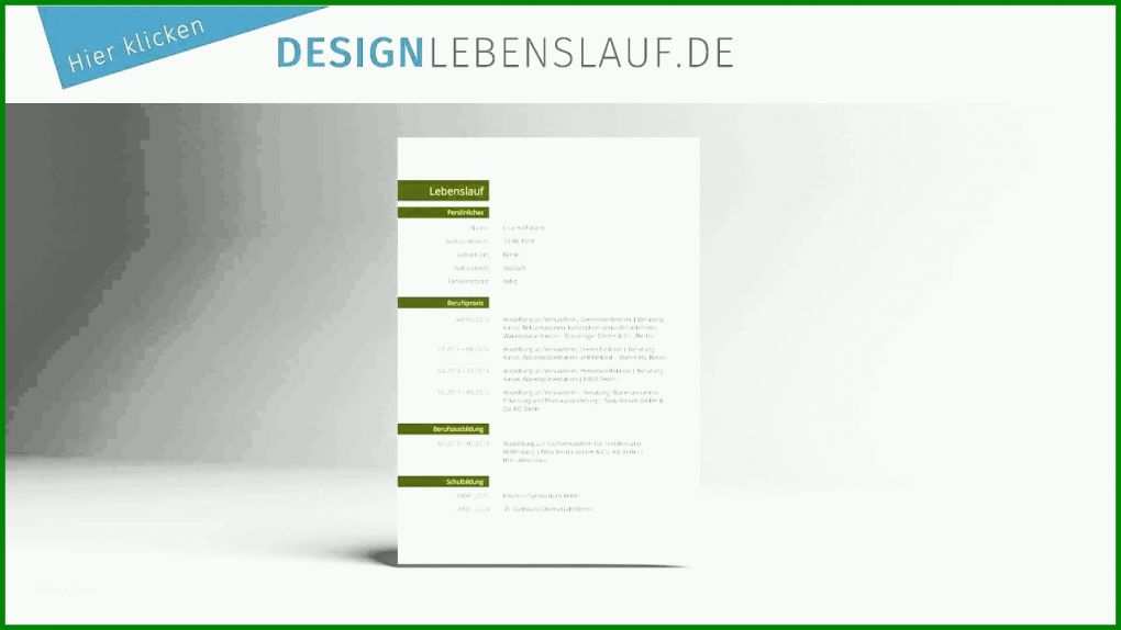 Modisch Layout Lebenslauf Vorlage Word 1280x720