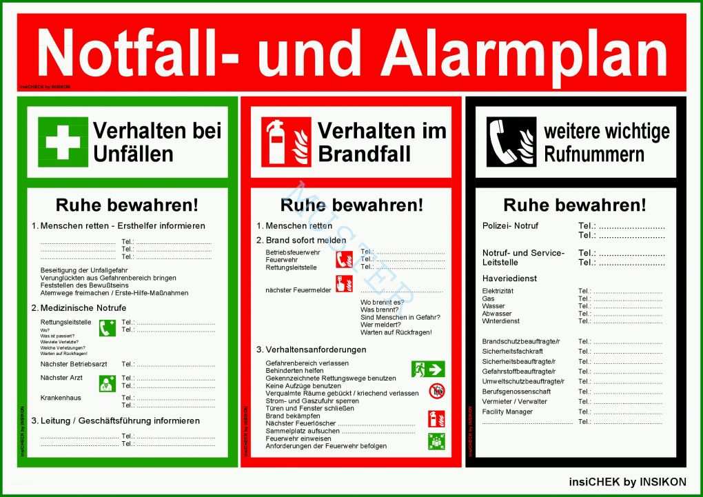 Schockieren Notfall Und Alarmplan Vorlage Word 2481x1754