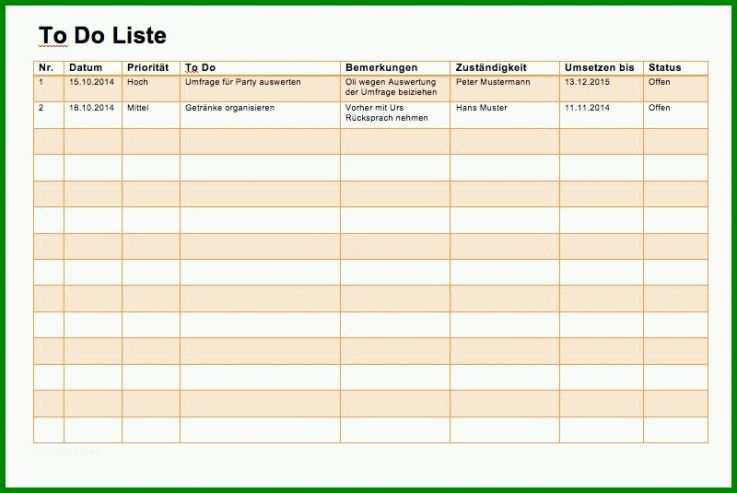 Schockierend to Do Liste Excel Vorlage 800x535