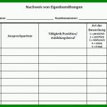 Schockierend Eigenbemühungen Vorlage Excel 845x390