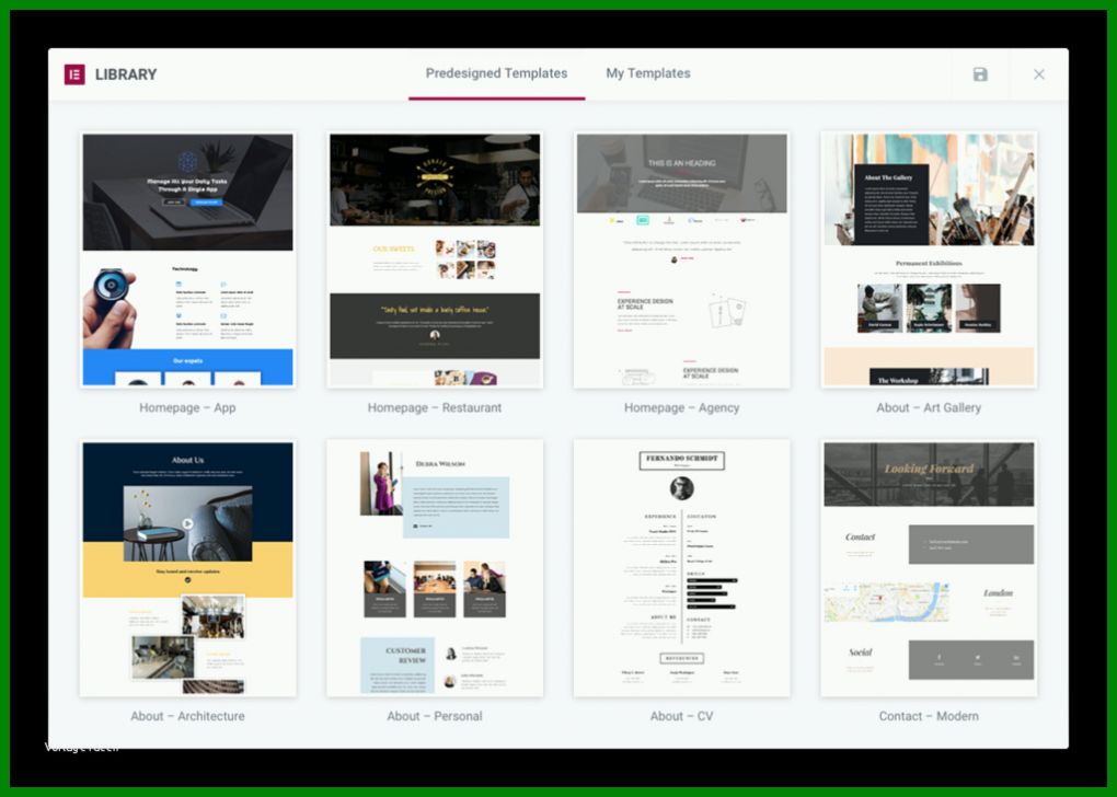 Faszinierend Elementor Vorlagen 1024x731