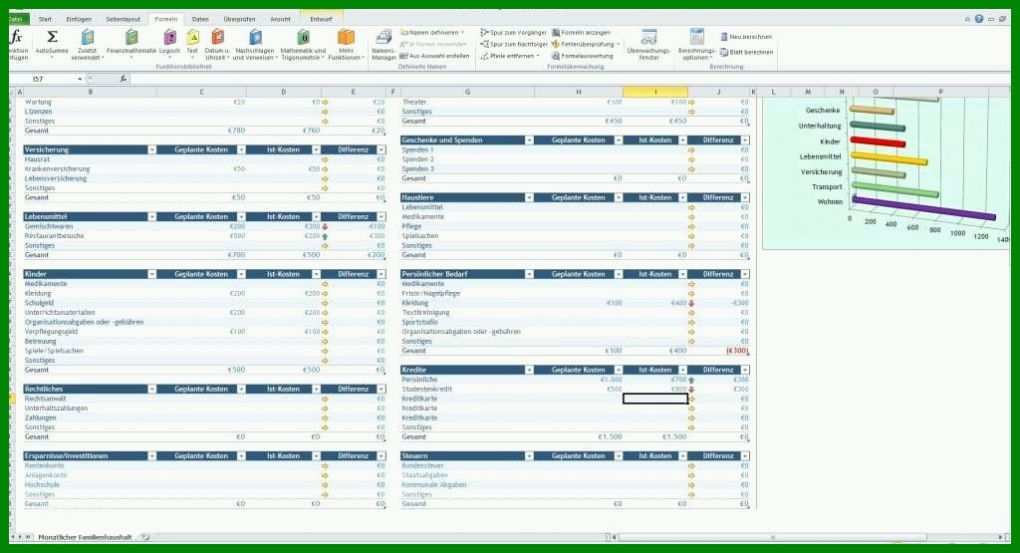 Limitierte Auflage Excel Vorlagen Kostenaufstellung 1024x555