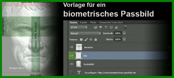 Bemerkenswert Photoshop Passbild Vorlage 800x360