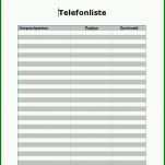 Fabelhaft Telefonliste Excel Vorlage Kostenlos 790x900