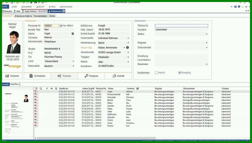 Singular Excel Vorlage Personalakte 1140x647