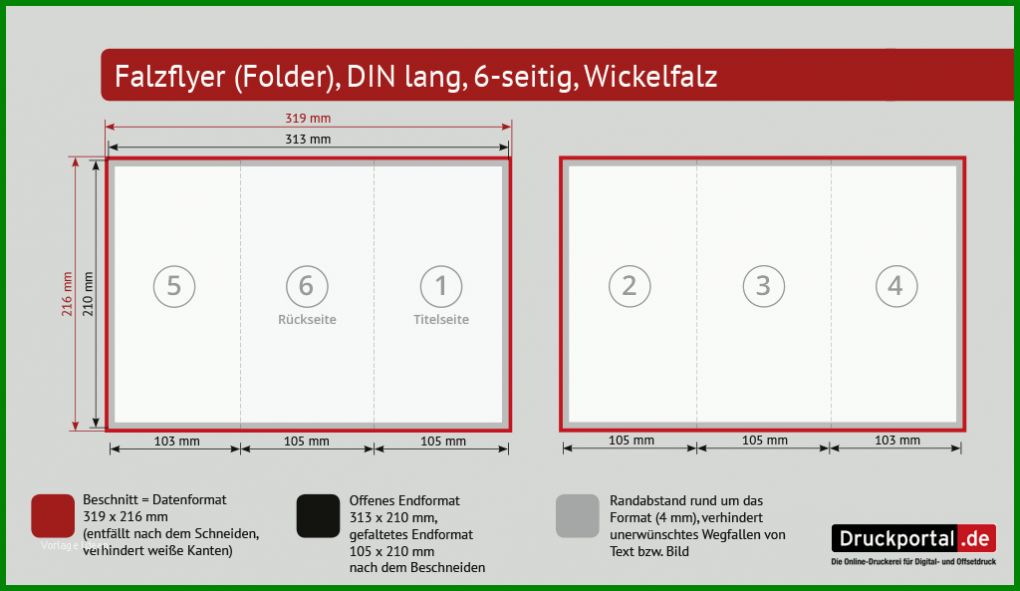 Ungewöhnlich Flyer Wickelfalz Indesign Vorlage 1024x593