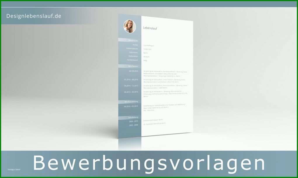 Neue Version Lebenslauf Vorlage Pdf 1600x958