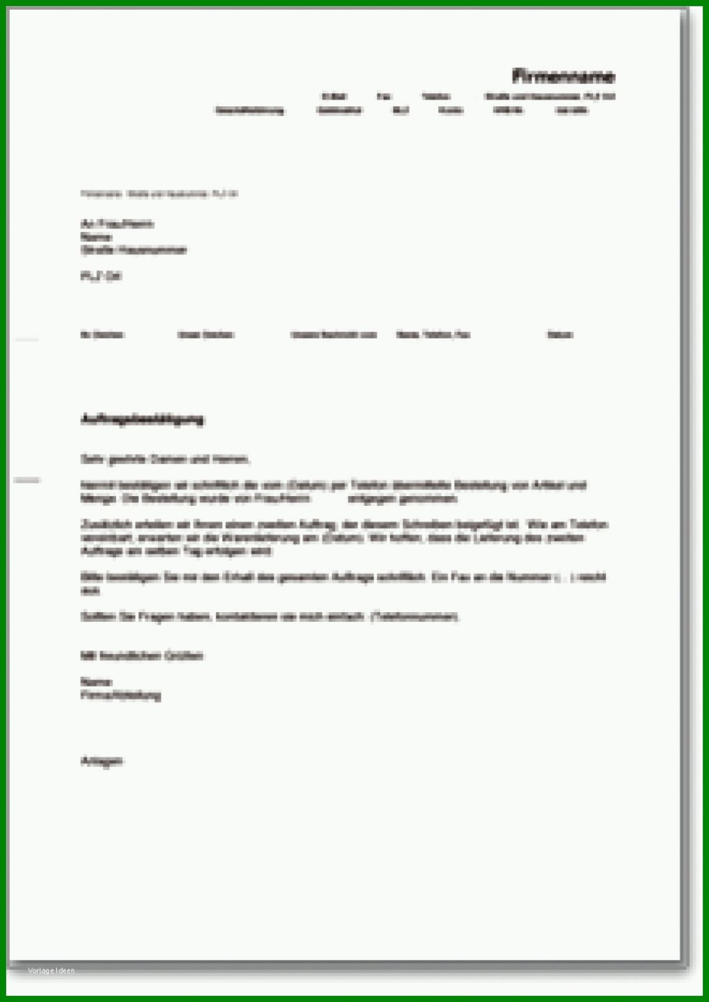 Selten Auftrag Vorlage Pdf 1033x1460