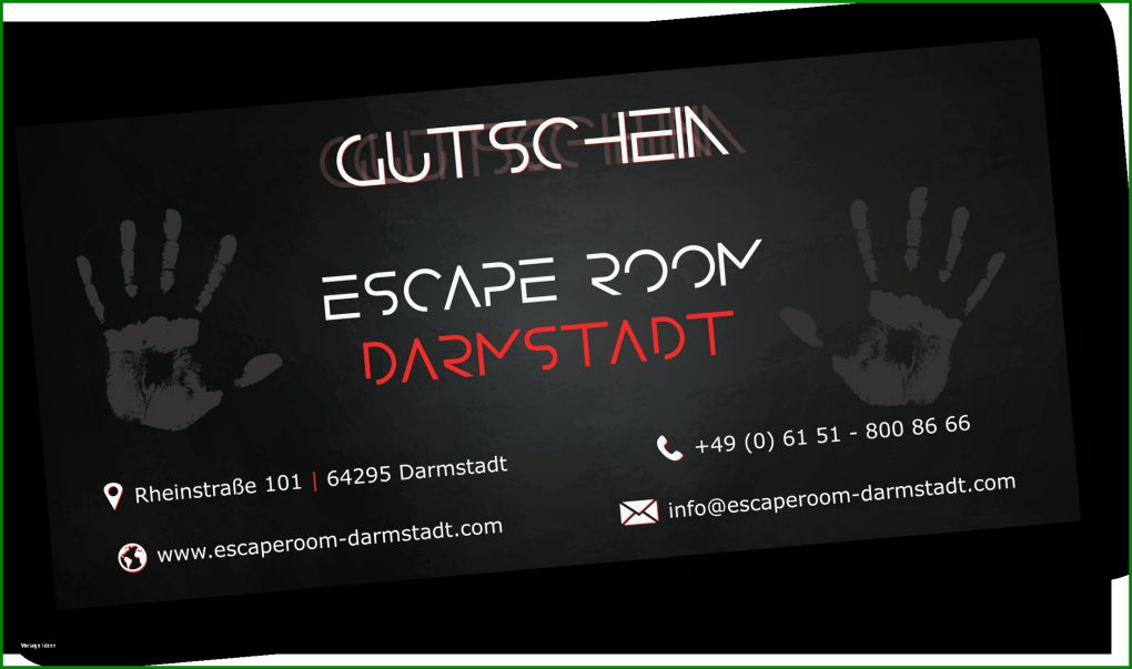 Original Escape Room Gutschein Vorlage 2200x1300