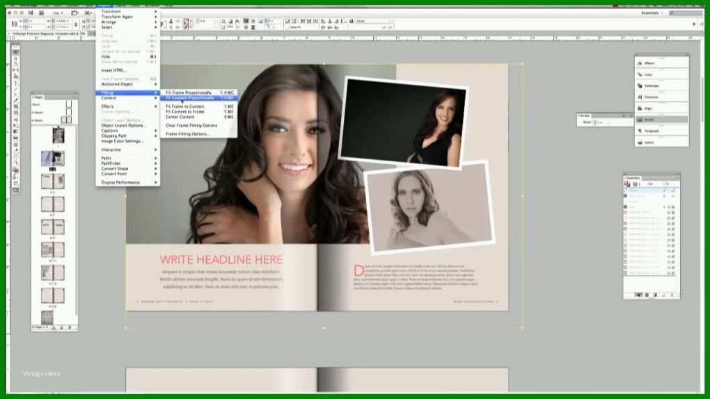 Perfekt Magazin Vorlage Indesign 1280x720