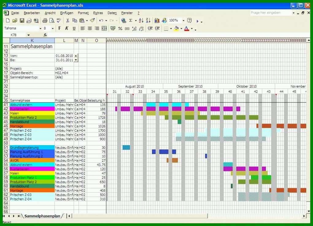 Hervorragend Excel Vorlage Ressourcenplanung 1024x738