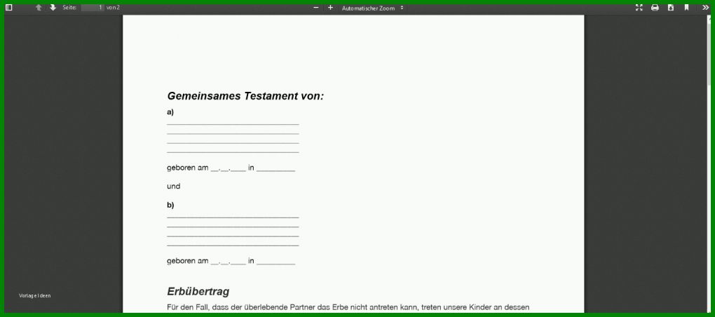 Bestbewertet Gemeinsames Testament Vorlage 1536x680