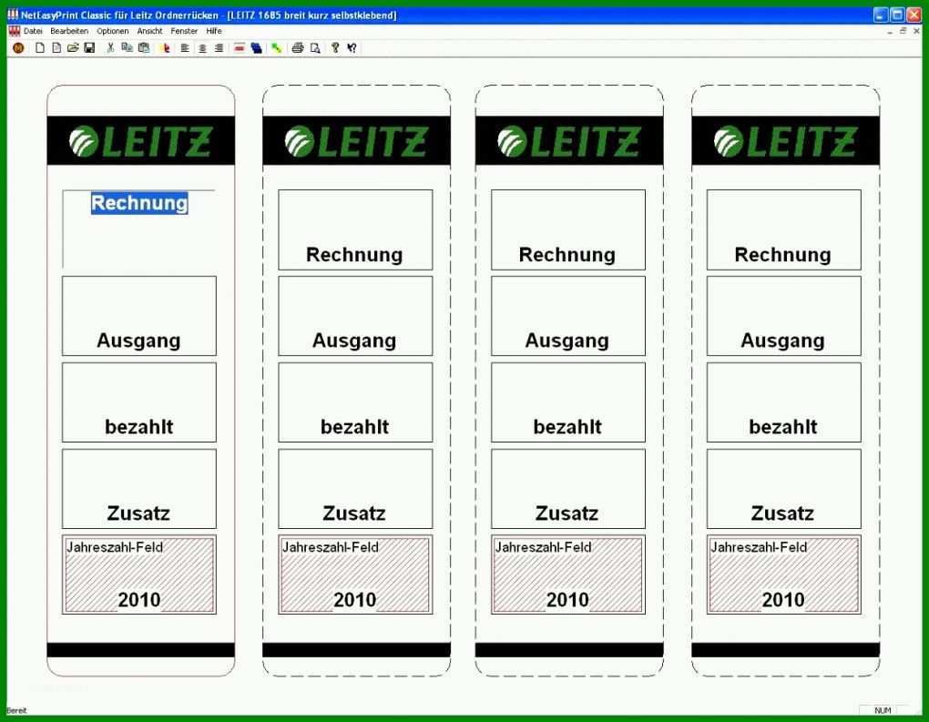 Selten Leitz Rückenschilder Vorlagen 1236x961