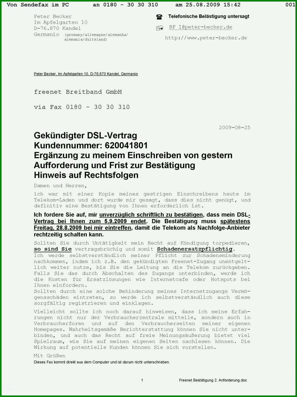 Staffelung 1&amp;1 Dsl Kündigung Vorlage Pdf 1728x2304