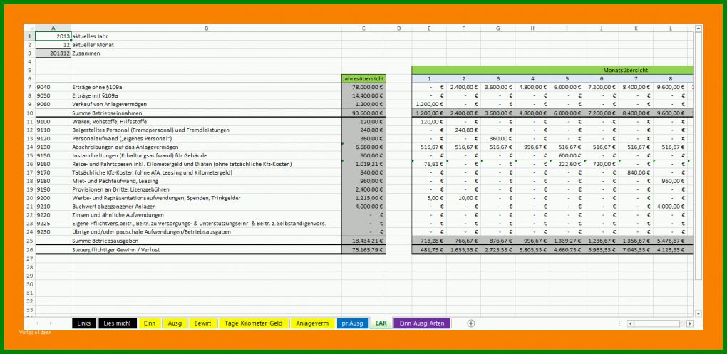 Modisch Ausgaben Excel Vorlage Kostenlos 1540x751