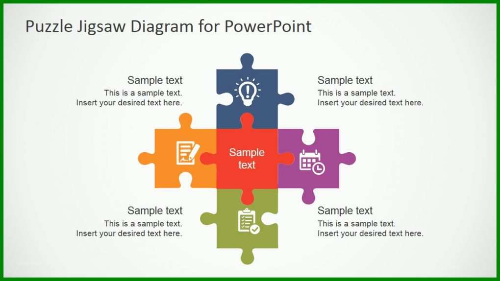 Selten Powerpoint Puzzle Vorlage 1280x720