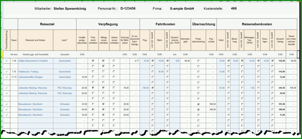 Phänomenal Reisekostenabrechnung Selbstständige Vorlage 1892x874