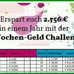 Erstaunlich 52 Wochen Challenge Vorlage Excel 846x540