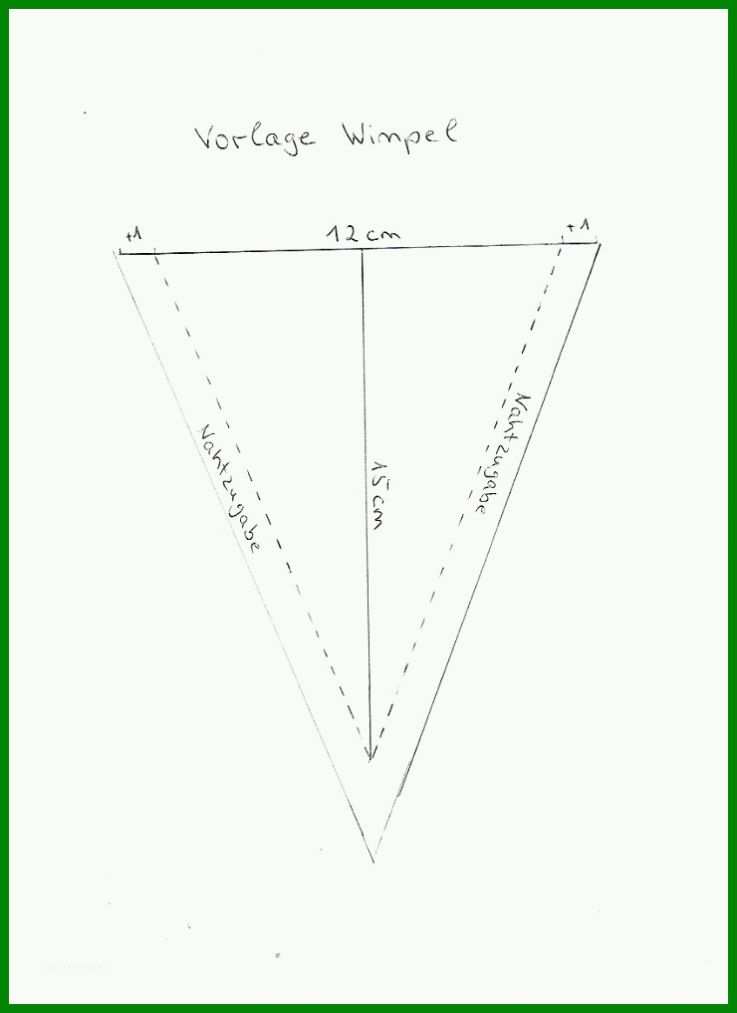 Unvergleichlich Wimpel Nähen Vorlage 740x1017
