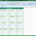 Beste Einkaufsliste Excel Vorlage 800x600