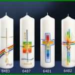 Faszinieren Kommunionkerze Basteln Vorlagen 735x667