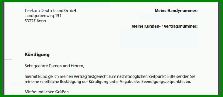 Am Beliebtesten Kündigung Vertrag Telekom Vorlage 828x359