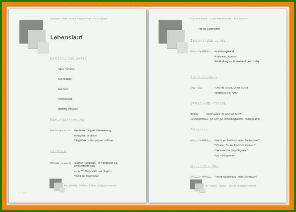 Wunderbar Lebenslauf Indesign Vorlage Kostenlos 1034x743