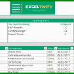 Phänomenal to Do Liste Excel Vorlage 930x326