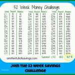 Hervorragen 52 Wochen Challenge Vorlage Excel 736x678