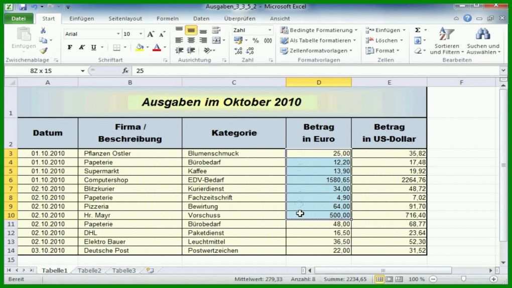 Schockieren Einfache Buchführung Excel Vorlage 1280x720