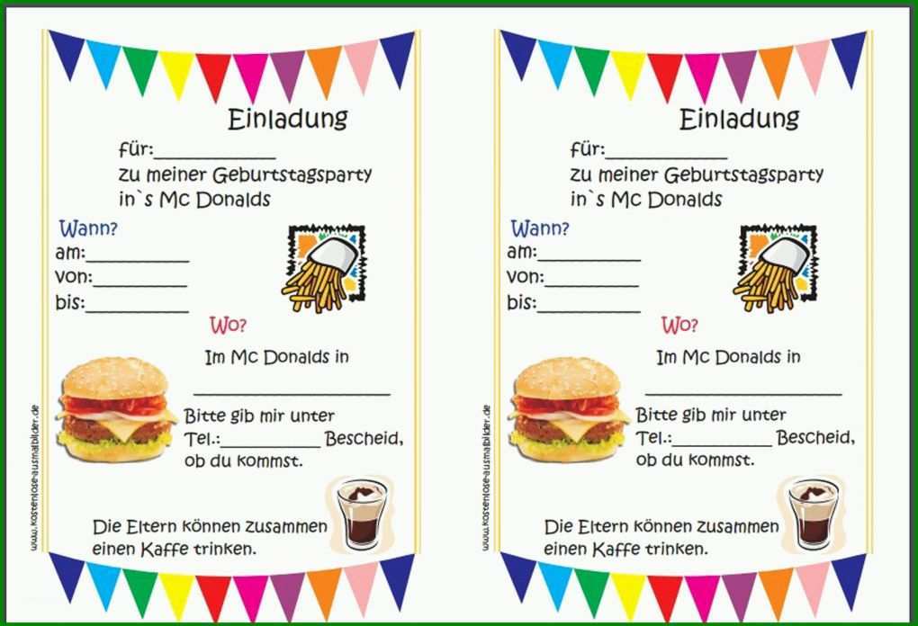 Fantastisch Kindergeburtstag Einladung Vorlage 1600x1091